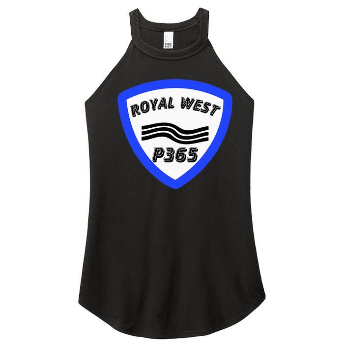 Royal West Wavey Blue P365 Hip Hop Women's Perfect Tri Rocker Tank