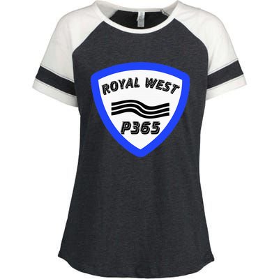 Royal West Wavey Blue P365 Hip Hop Enza Ladies Jersey Colorblock Tee