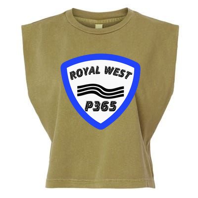 Royal West Wavey Blue P365 Hip Hop Garment-Dyed Women's Muscle Tee