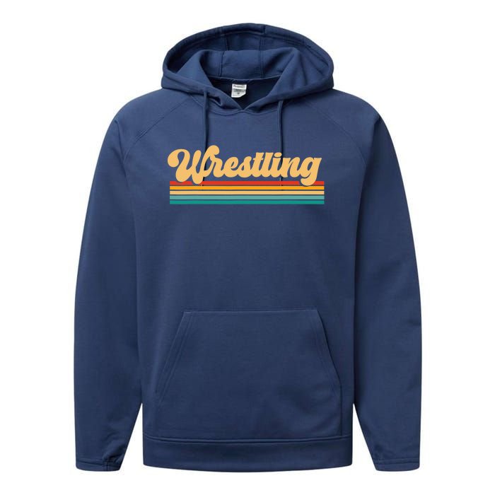 Retro Wrestling Wrestling Performance Fleece Hoodie