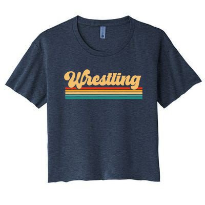 Retro Wrestling Wrestling Women's Crop Top Tee