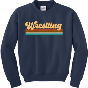 Retro Wrestling Wrestling Kids Sweatshirt