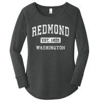 Redmond Washington Wa Vintage Established Sports Women's Perfect Tri Tunic Long Sleeve Shirt