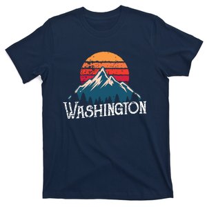 Retro Washington Wn Mountains State Outdoor T-Shirt