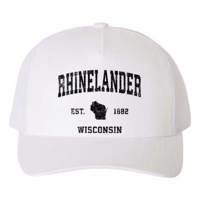 Rhinelander Wisconsin Wi Vintage Established Sports Design Yupoong Adult 5-Panel Trucker Hat