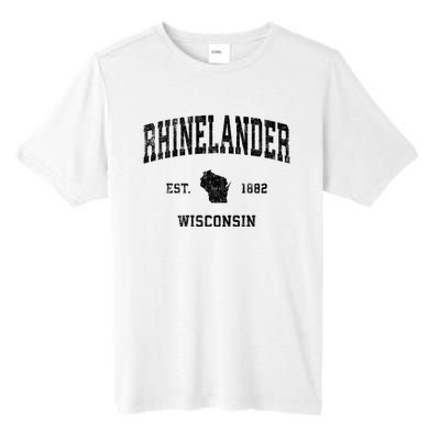 Rhinelander Wisconsin Wi Vintage Established Sports Design Tall Fusion ChromaSoft Performance T-Shirt