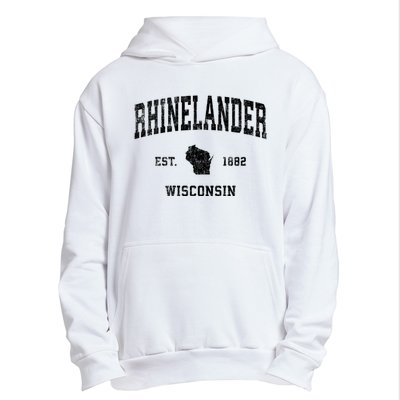 Rhinelander Wisconsin Wi Vintage Established Sports Design Urban Pullover Hoodie