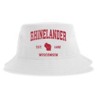 Rhinelander Wisconsin Wi Vintage Sports Sustainable Bucket Hat