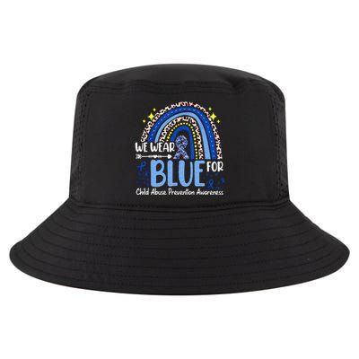 Rainbow We Wear Blue Child Abuse Prevention Month Awareness Cool Comfort Performance Bucket Hat