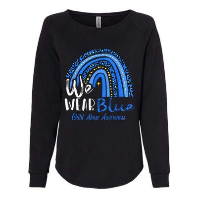 Rainbow We Wear Child Abuse Awareness Womens California Wash Sweatshirt