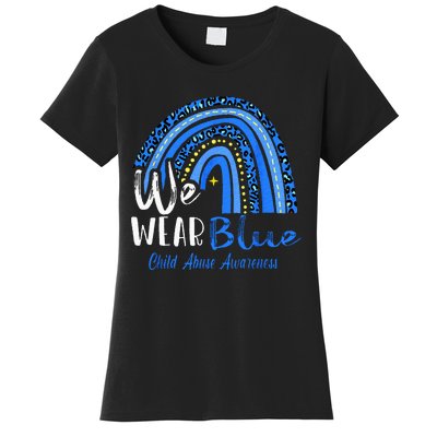 Rainbow We Wear Child Abuse Awareness Women's T-Shirt