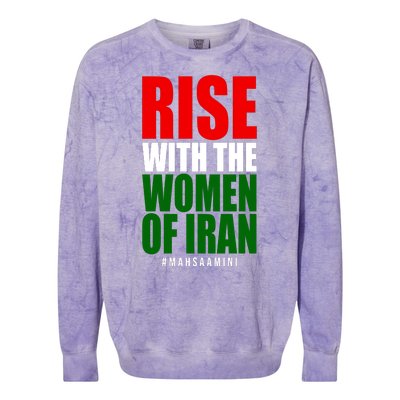 Rise With Women Of Iran Masha Amini Colorblast Crewneck Sweatshirt