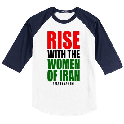 Rise With Women Of Iran Masha Amini Baseball Sleeve Shirt