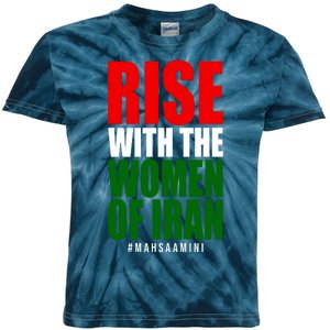 Rise With Women Of Iran Masha Amini Kids Tie-Dye T-Shirt