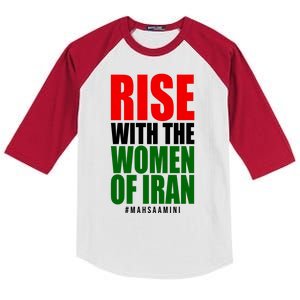 Rise With Women Of Iran Masha Amini Kids Colorblock Raglan Jersey