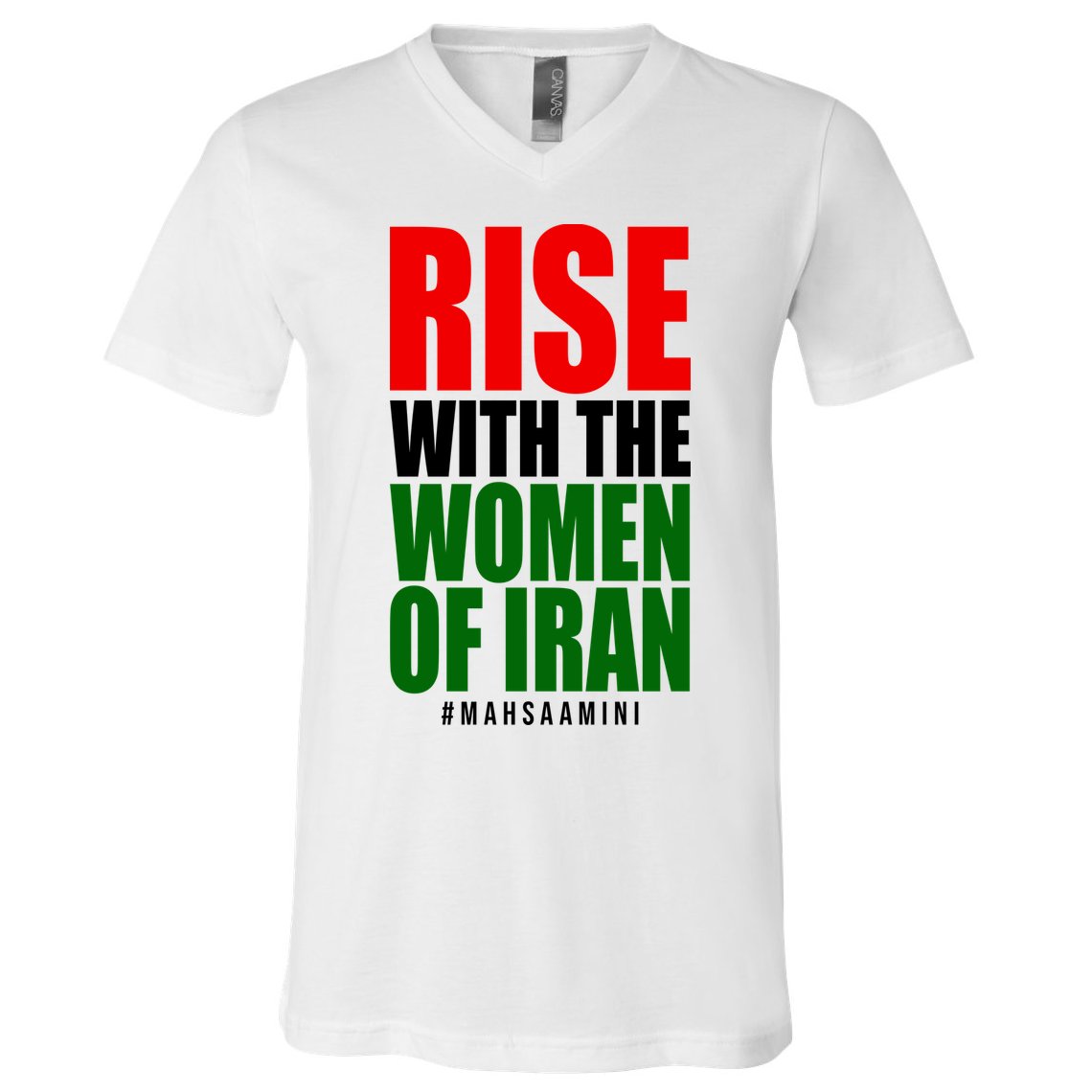 Rise With Women Of Iran Masha Amini V-Neck T-Shirt