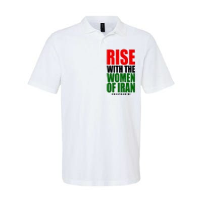 Rise With Women Of Iran Masha Amini Softstyle Adult Sport Polo