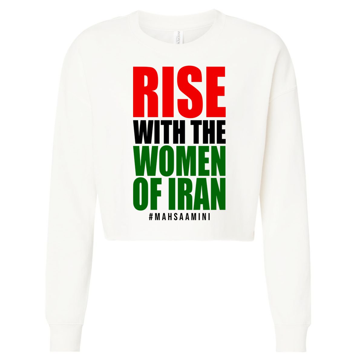 Rise With Women Of Iran Masha Amini Cropped Pullover Crew