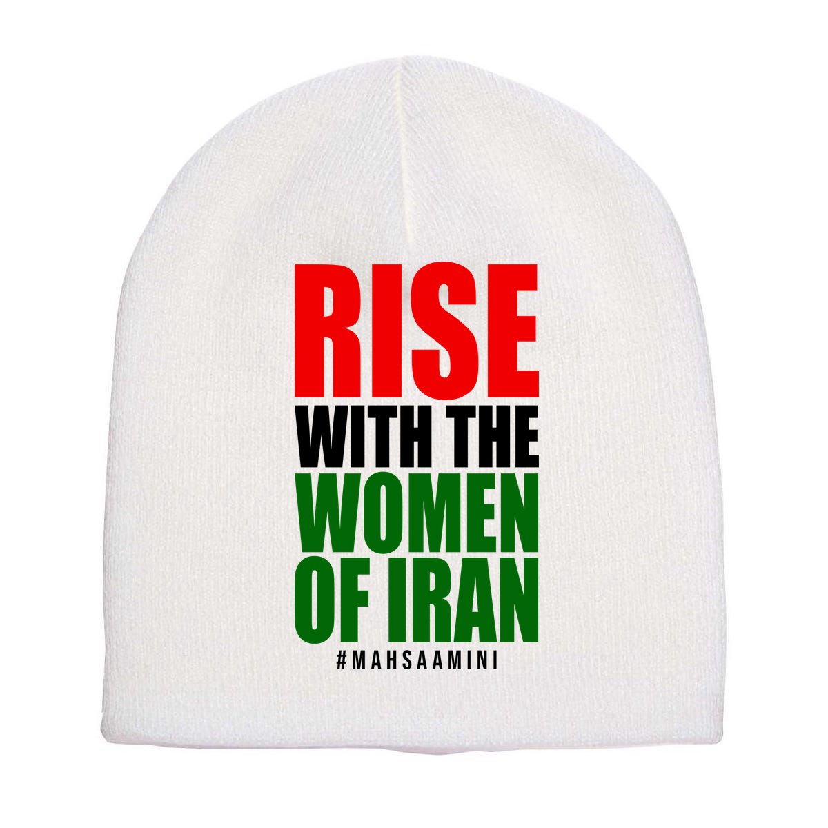 Rise With Women Of Iran Masha Amini Short Acrylic Beanie