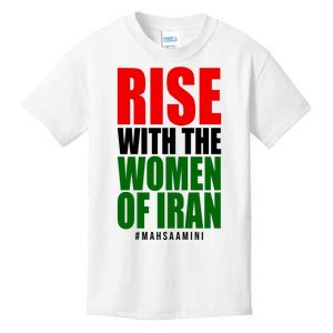 Rise With Women Of Iran Masha Amini Kids T-Shirt