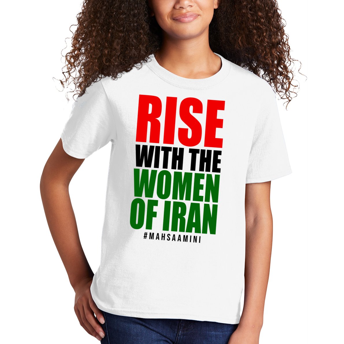 Rise With Women Of Iran Masha Amini Kids T-Shirt