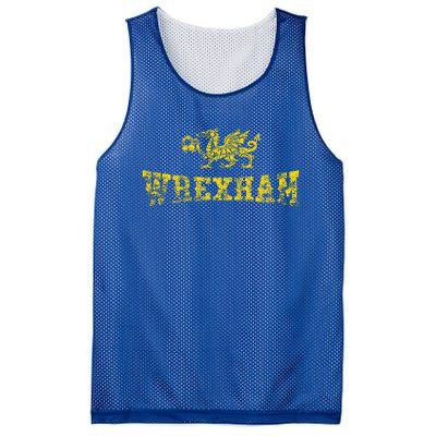 Retro Wrexham Wales Soccer Jersey Welsh Red Dragon Mesh Reversible Basketball Jersey Tank