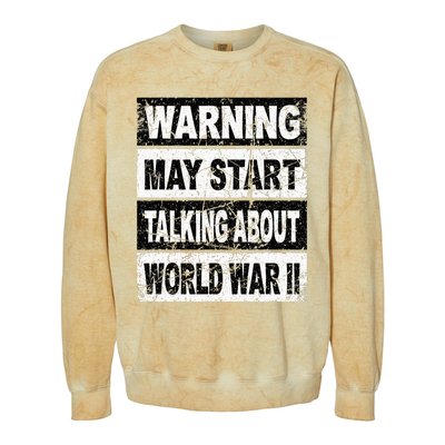 Retro World War Two Ww2 History Teacher Colorblast Crewneck Sweatshirt