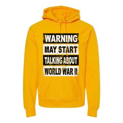 Retro World War Two Ww2 History Teacher Premium Hoodie