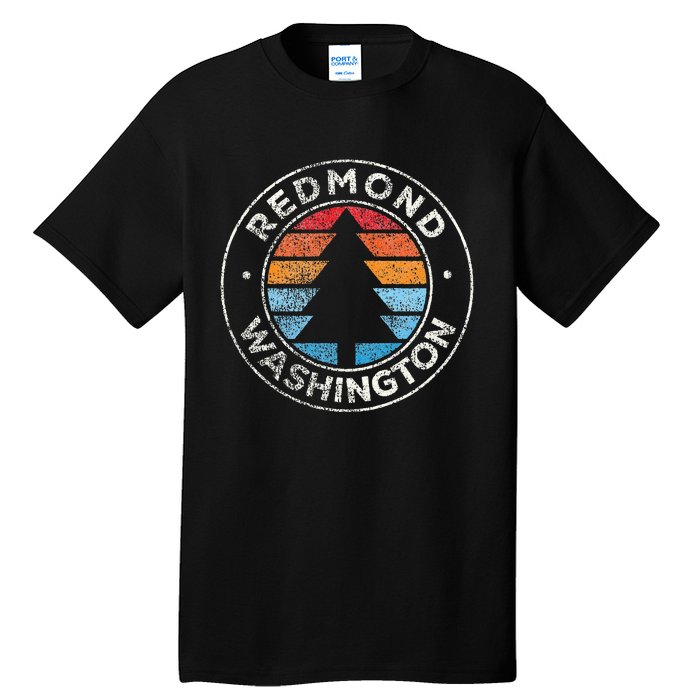 Redmond Washington Wa Vintage Graphic Retro 70s Tall T-Shirt