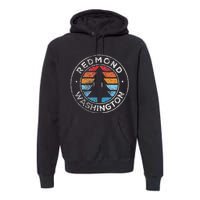 Redmond Washington Wa Vintage Graphic Retro 70s Premium Hoodie