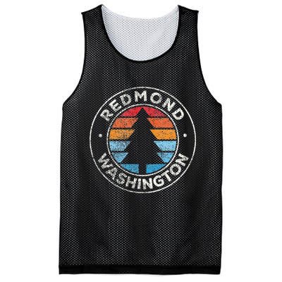Redmond Washington Wa Vintage Graphic Retro 70s Mesh Reversible Basketball Jersey Tank