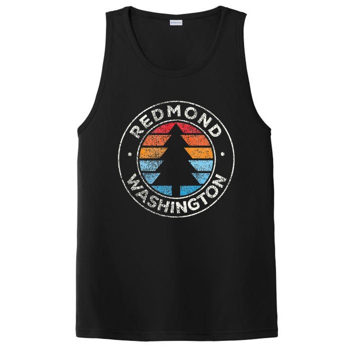 Redmond Washington Wa Vintage Graphic Retro 70s PosiCharge Competitor Tank