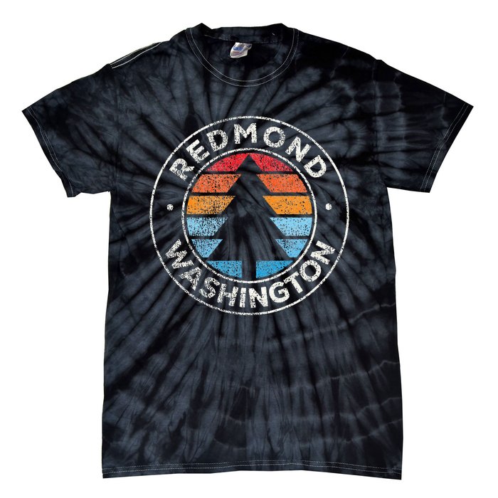 Redmond Washington Wa Vintage Graphic Retro 70s Tie-Dye T-Shirt