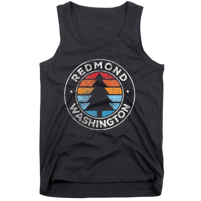 Redmond Washington Wa Vintage Graphic Retro 70s Tank Top