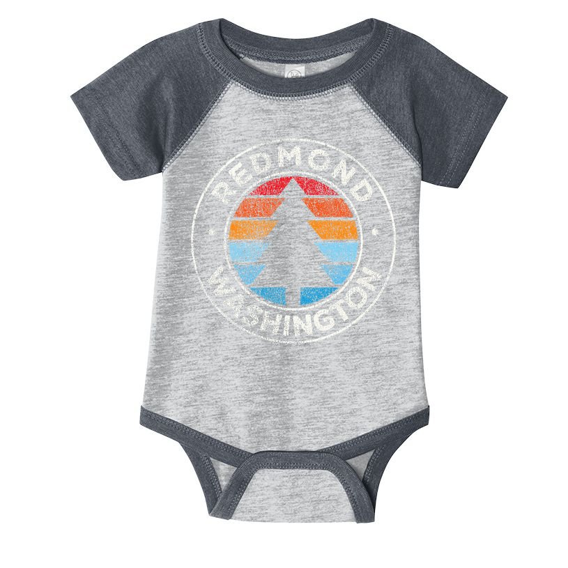 Redmond Washington Wa Vintage Graphic Retro 70s Infant Baby Jersey Bodysuit