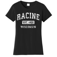 Racine Wisconsin Wi Vintage Established Sports Women's T-Shirt