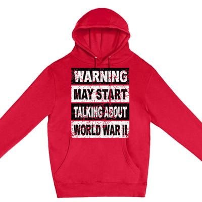 Retro World War Two Ww2 History Teacher Premium Pullover Hoodie