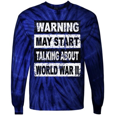 Retro World War Two Ww2 History Teacher Tie-Dye Long Sleeve Shirt