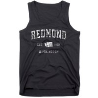 Redmond Washington Wa Vintage Athletic Sports Design Tank Top