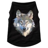 Realistic White Wolf, Realistic Animal Print With Colors Premium Doggie Tank