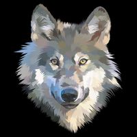 Realistic White Wolf, Realistic Animal Print With Colors Premium Doggie Tank