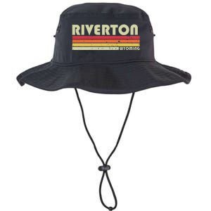 Riverton Wy Wyoming Funny City Home Roots Gift Retro 70s 80s Legacy Cool Fit Booney Bucket Hat