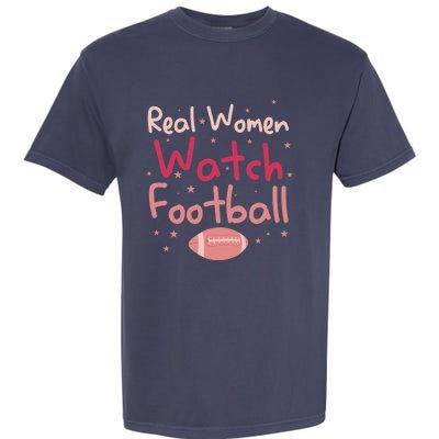 Real Wo Watch Football Rugby Lineman Fan Garment-Dyed Heavyweight T-Shirt