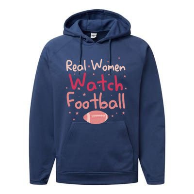 Real Wo Watch Football Rugby Lineman Fan Performance Fleece Hoodie