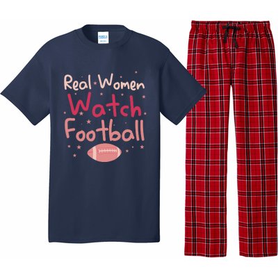 Real Wo Watch Football Rugby Lineman Fan Pajama Set