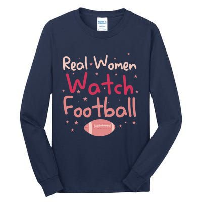 Real Wo Watch Football Rugby Lineman Fan Tall Long Sleeve T-Shirt