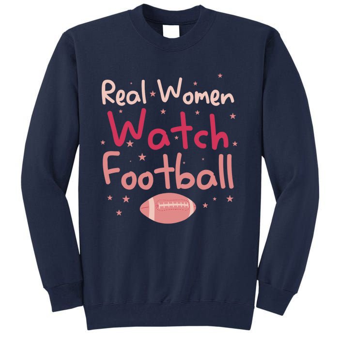 Real Wo Watch Football Rugby Lineman Fan Tall Sweatshirt