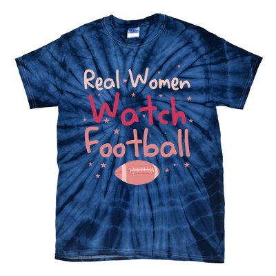 Real Wo Watch Football Rugby Lineman Fan Tie-Dye T-Shirt