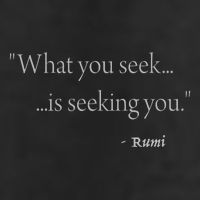 Rumi What You Seek Is Seeking You Golf Towel