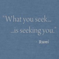 Rumi What You Seek Is Seeking You Garment-Dyed Sweatshirt